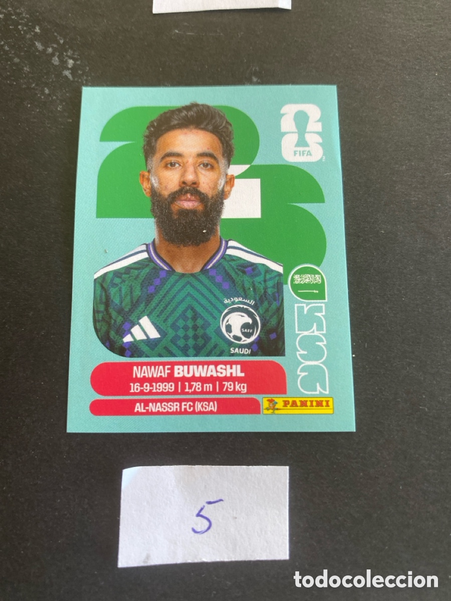 Cromos de F&uacute;tbol: Cromo Arabia Saud&iacute; Mundial 2026 N* 5 nuevo