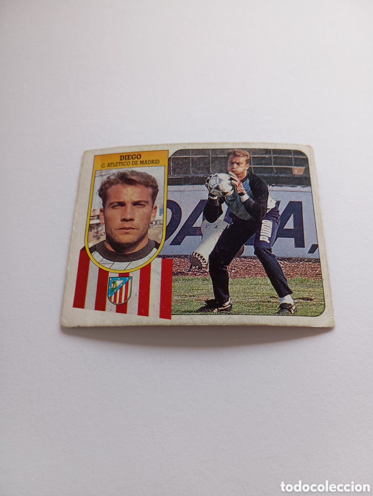 Cromos de F&uacute;tbol: DIEGO Atl&eacute;tico de Madrid Liga Este 1991 1992 CART&Oacute;N Panini 91 92 NUEVO SIN PEGAR