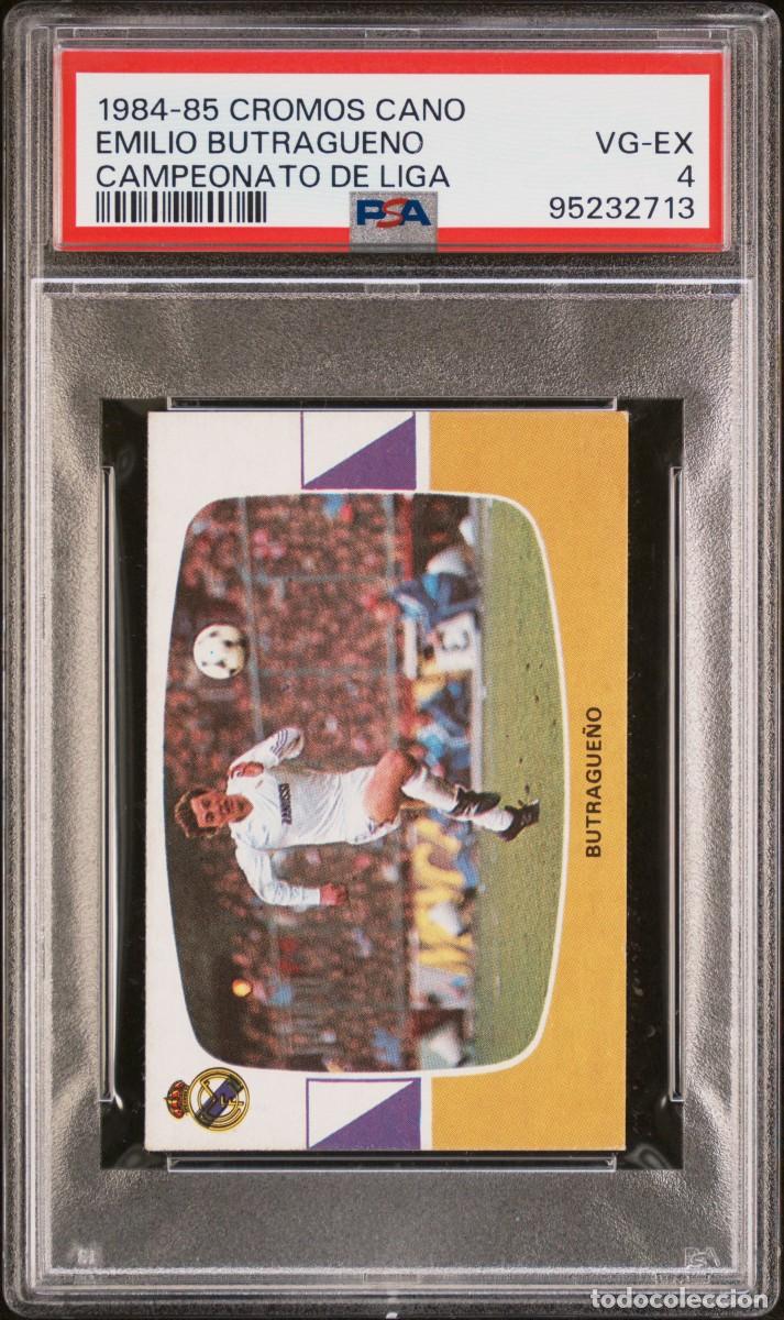 Cromos de F&uacute;tbol: Rookie Butrague&ntilde;o Real Madrid Cromos Cano Campeonato de Liga 1984 85 Psa 4