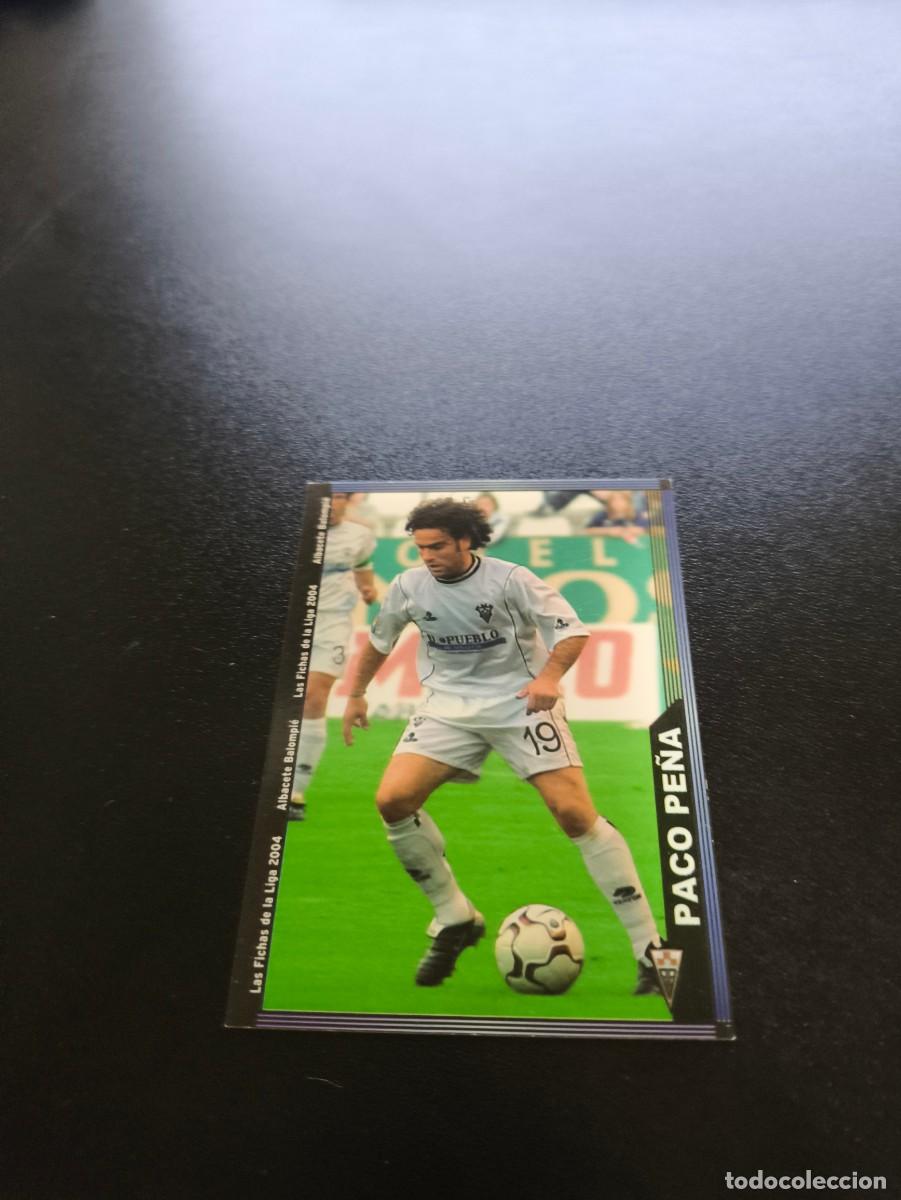 Cromos de F&uacute;tbol: 527 Paco Pe&ntilde;a ALBACETE MUNDICROMO LIGA 2003 2004 03 04 NO PANINI ESTE CROMO CARD