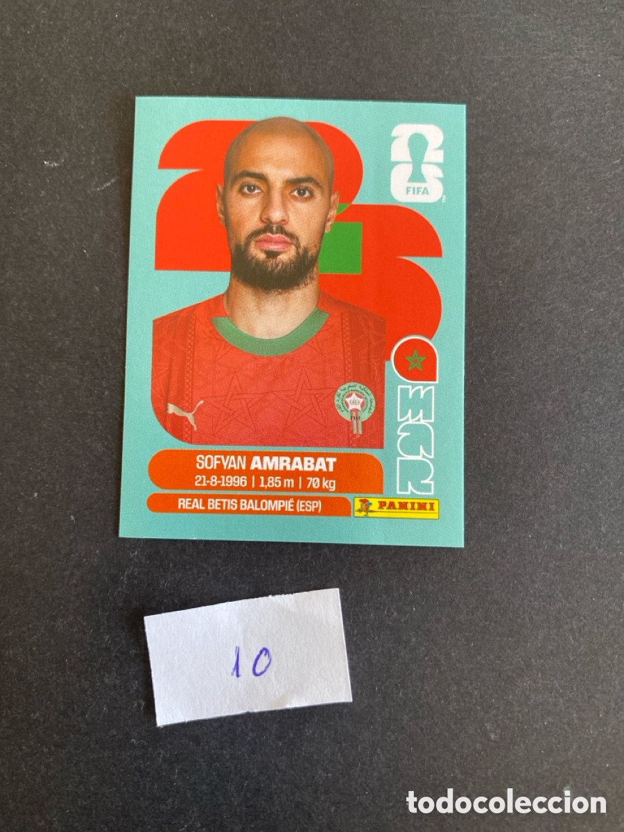 Figurine di Calcio: Cromo Marruecos Mundial 26 N* 10 nuevo