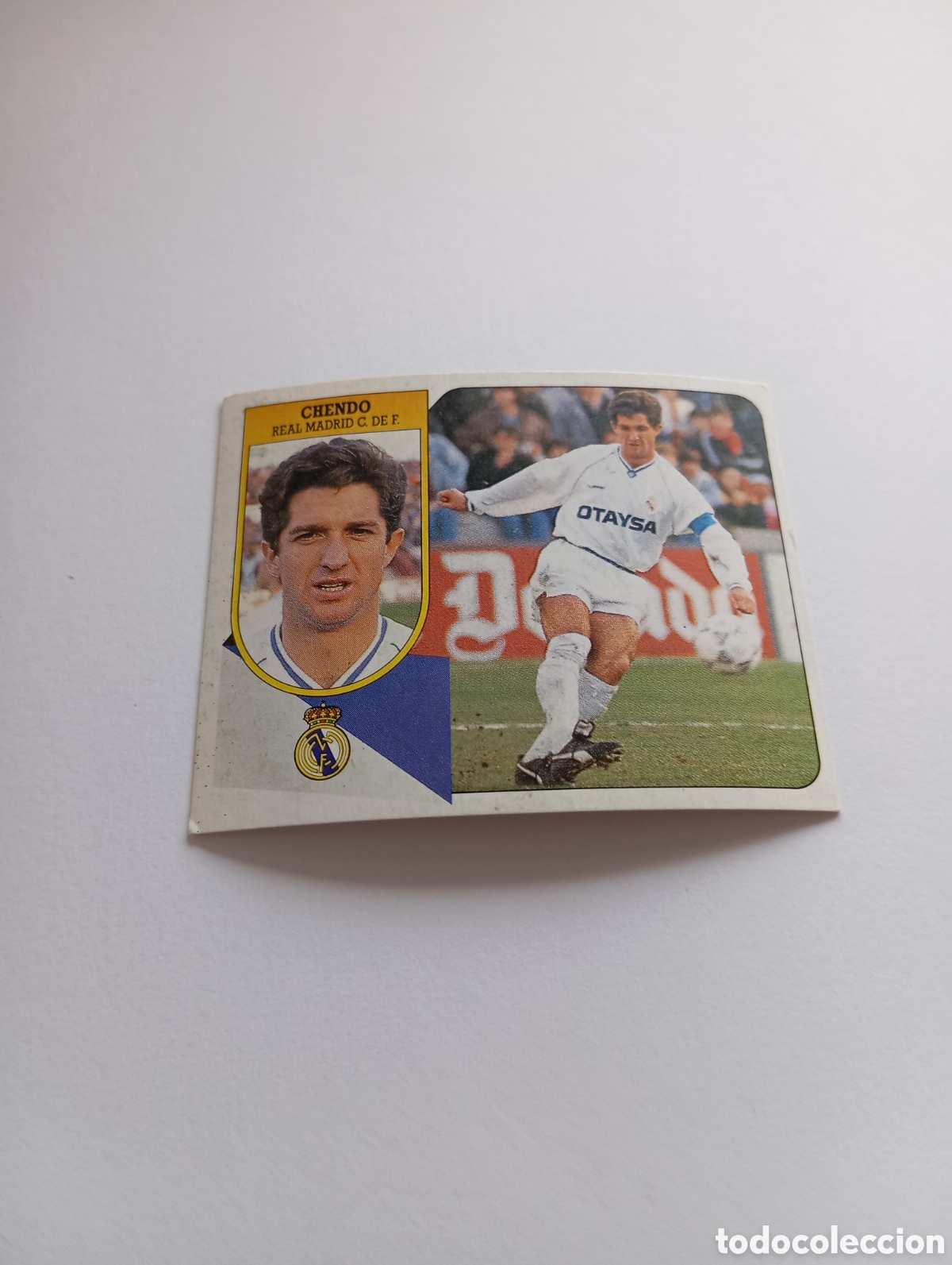 Cromos de F&uacute;tbol: CHENDO Real Madrid Liga Este 1991 1992 CART&Oacute;N Panini 91 92 RECUPERADO