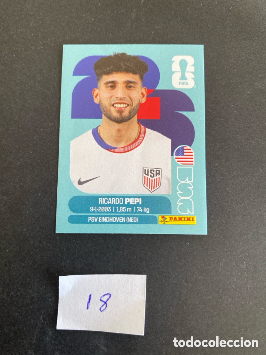 Cromos de F&uacute;tbol: Cromo USA Mundial 26 N* 18 nuevo