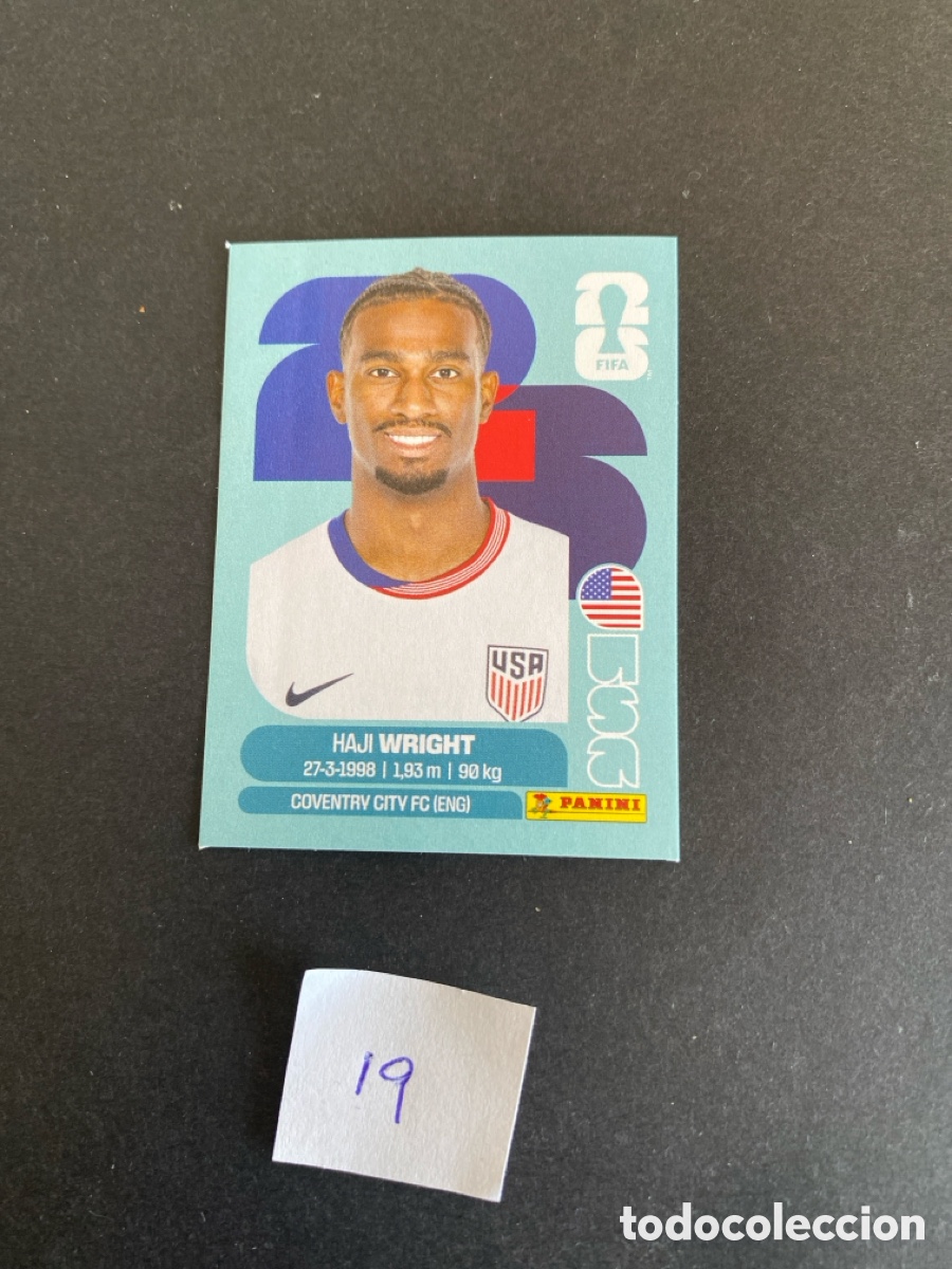 Cromos de F&uacute;tbol: Cromo USA Mundial 26 N* 19 nuevo