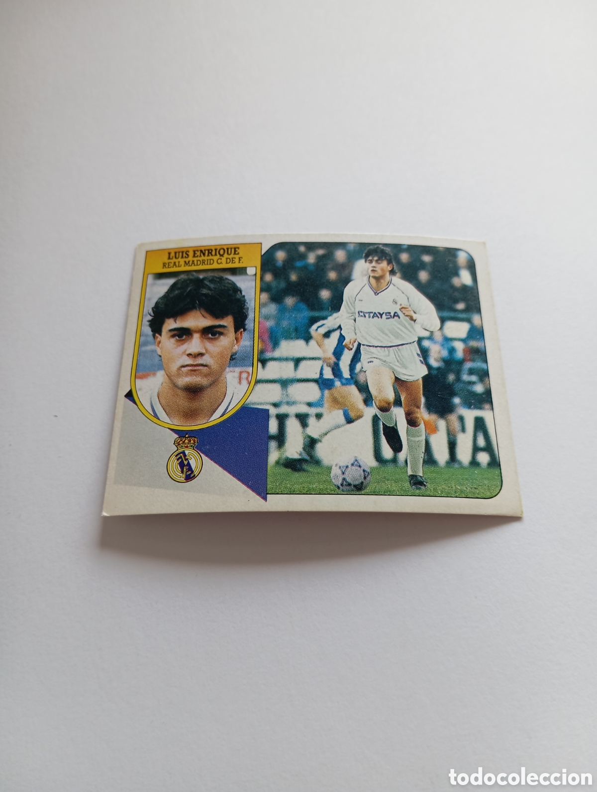 Cromos de F&uacute;tbol: LUIS ENRIQUE Real Madrid Liga Este 1991 1992 CART&Oacute;N Panini 91 92 NUEVO SIN PEGAR
