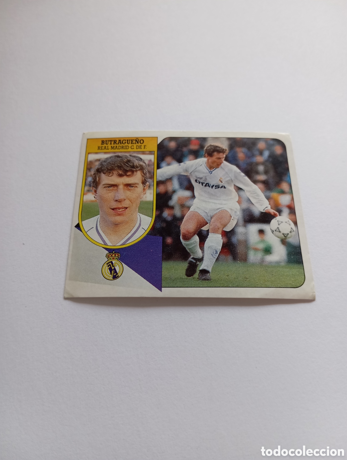 Cromos de F&uacute;tbol: BUTRAGUE&Ntilde;O Real Madrid Liga Este 1991 1992 ADHESIVO Panini 91 92 NUEVO SIN PEGAR