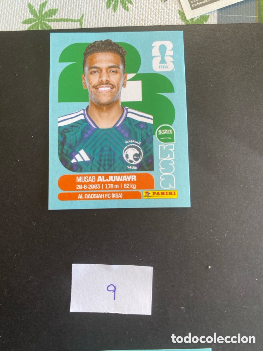 Cromos de F&uacute;tbol: Cromo Arabia Saud&iacute; Mundial 2026 N* 9 nuevo