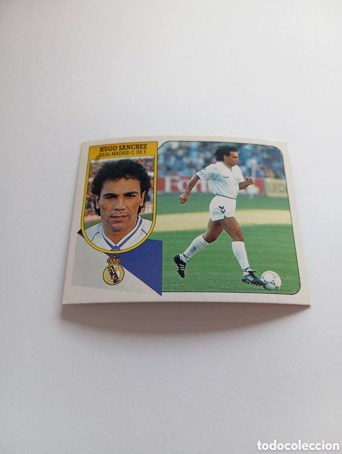 Cromos de F&uacute;tbol: HUGO S&Aacute;NCHEZ Real Madrid Liga Este 1991 1992 CART&Oacute;N Panini 91 92 NUEVO SIN PEGAR