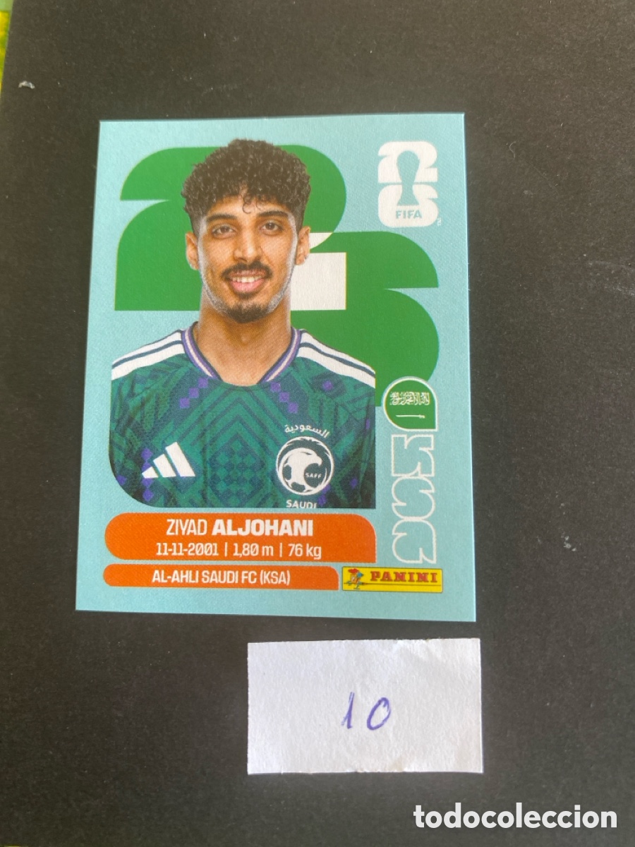 Cromos de F&uacute;tbol: Cromo Arabia Saud&iacute; Mundial 2026 N* 10 nuevo