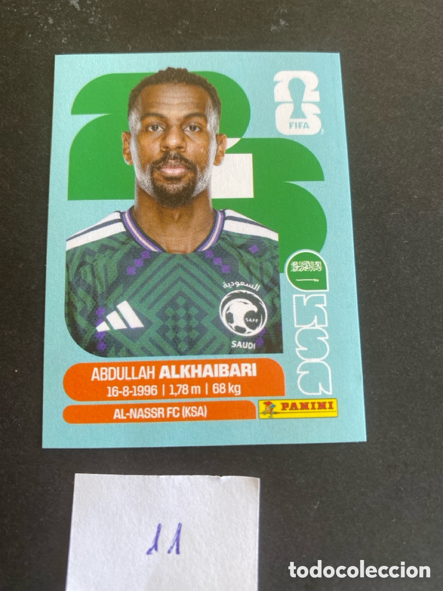 Cromos de F&uacute;tbol: Cromo Arabia Saud&iacute; Mundial 2026 N*11 nuevo