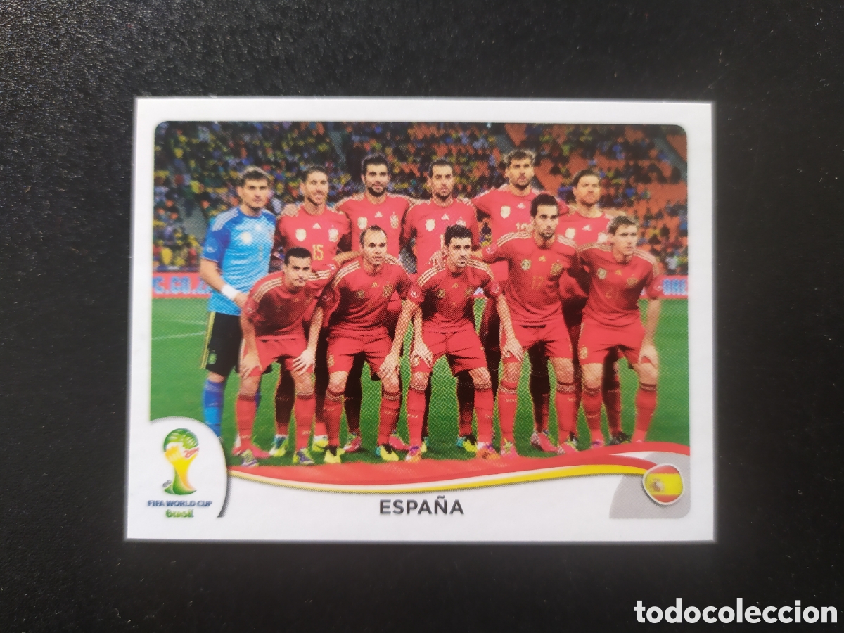 Football Stickers: Mundial FIFA Brasil 2014 panini alineaci&oacute;n n&deg; 109 Espa&ntilde;a