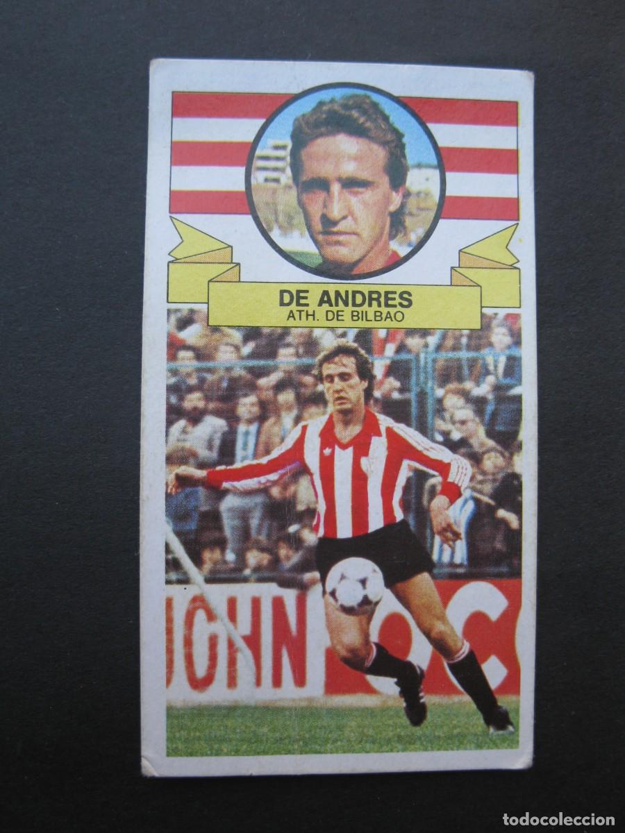 Football Stickers: DE ANDRES (ATH. CLUB DE BILBAO) - CAMPEONATO DE LIGA 85/86 - EDICIONES ESTE.