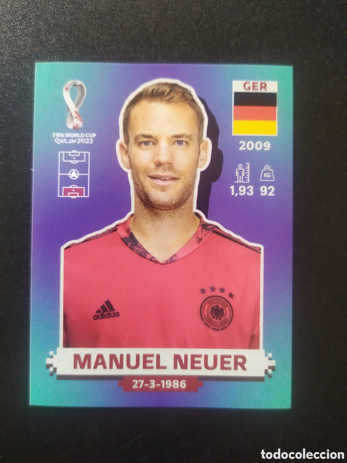 Football Stickers: FIFA World Cup Qatar 2022 panini Neuer GER 3 Alemania