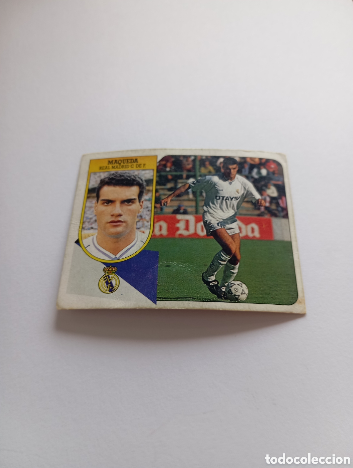 Football Stickers: MAQUEDA Real Madrid Liga Este 1991 1992 CART&Oacute;N Panini 91 92 SIN PEGAR