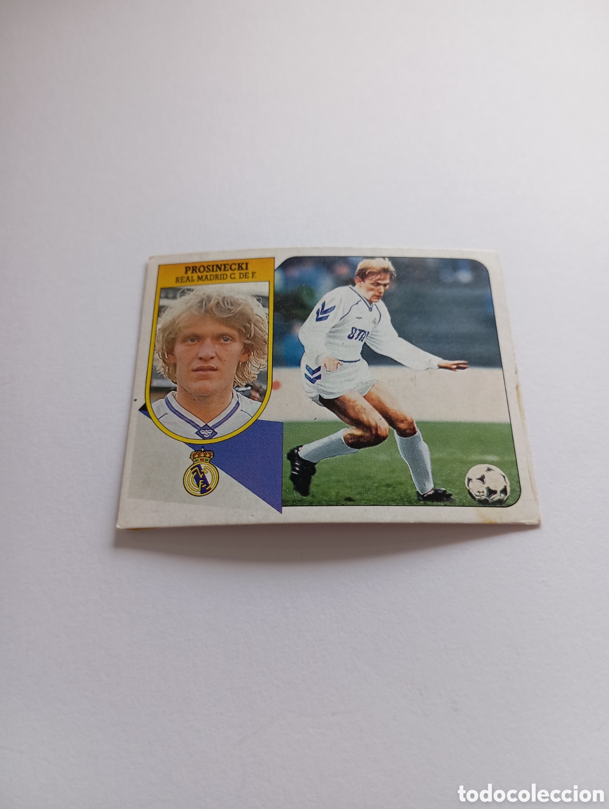 Cromos de F&uacute;tbol: PROSINECKI COLOCA Real Madrid Liga Este 1991 1992 CART&Oacute;N Panini 91 92 RECUPERADO