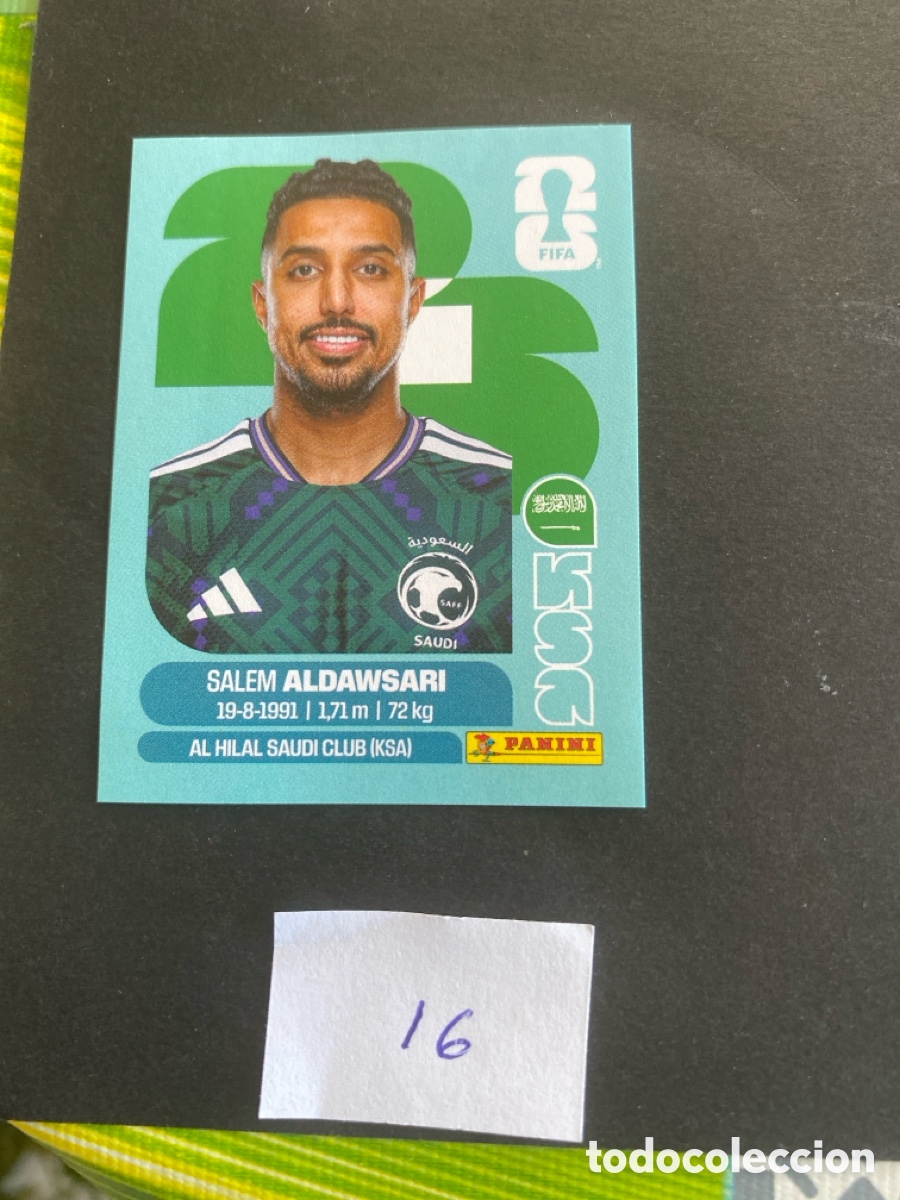 Cromos de F&uacute;tbol: Cromo Arabia Saud&iacute; Mundial 2026 N* 16 nuevo