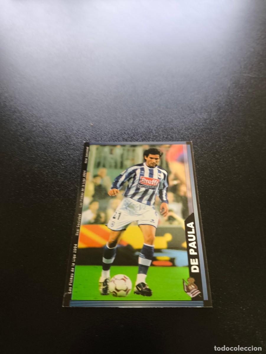 Cromos de F&uacute;tbol: 571 DE PAULA REAL SOCIEDAD ULTIMA HORA MUNDICROMO LIGA 2003 2004 03 04 NO PANINI ESTE