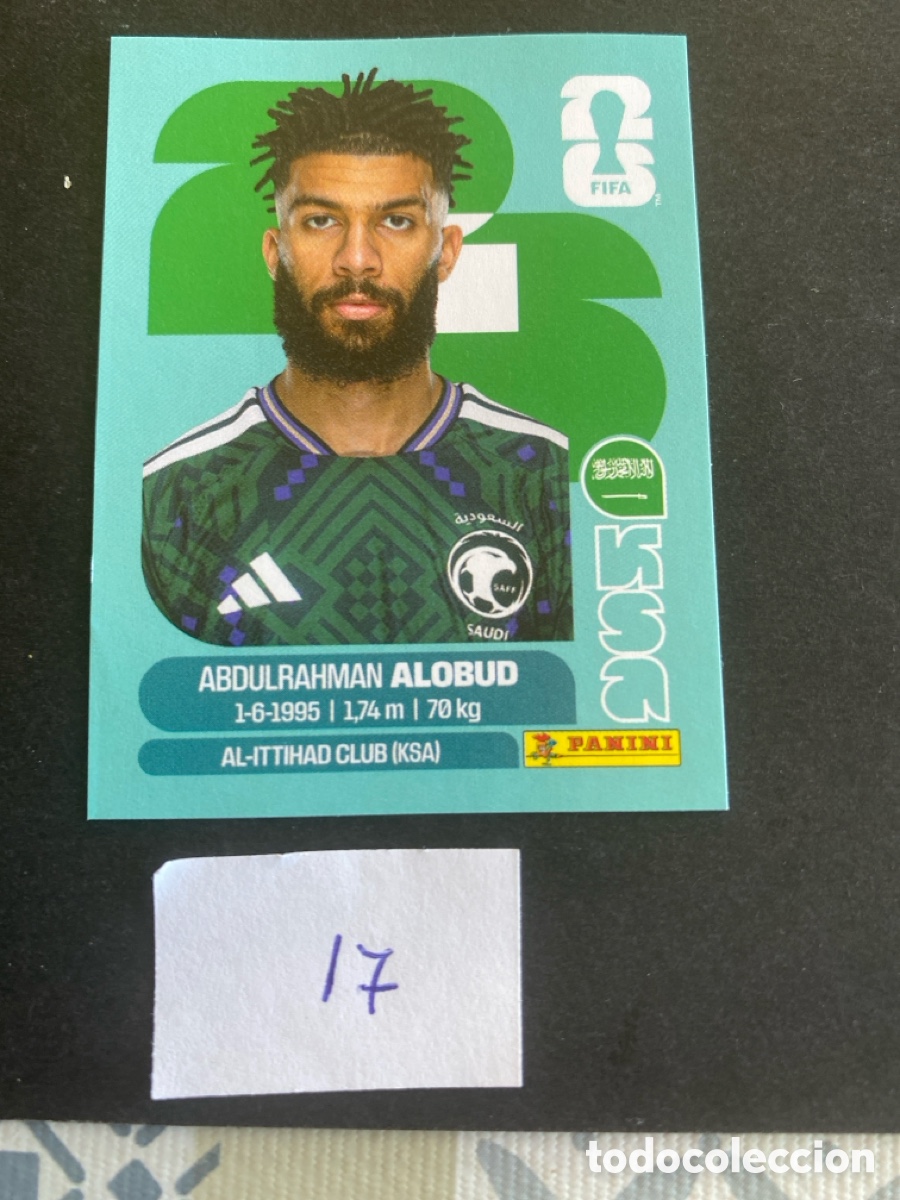 Cromos de F&uacute;tbol: Cromo Arabia Saud&iacute; Mundial 2026 N* 17 nuevo