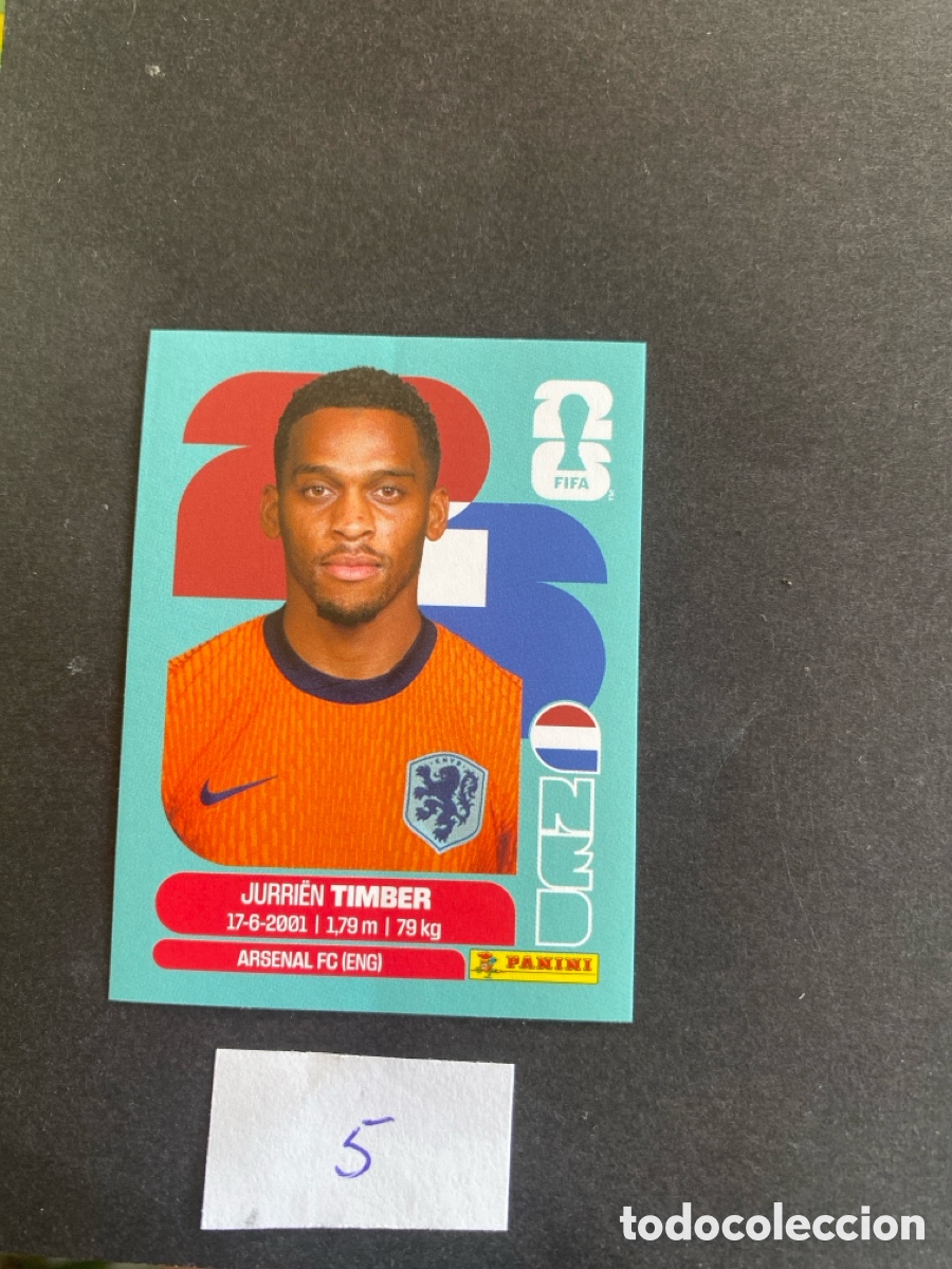 Figurine di Calcio: Cromo Holanda Mundial 2026 N* 5 nuevo