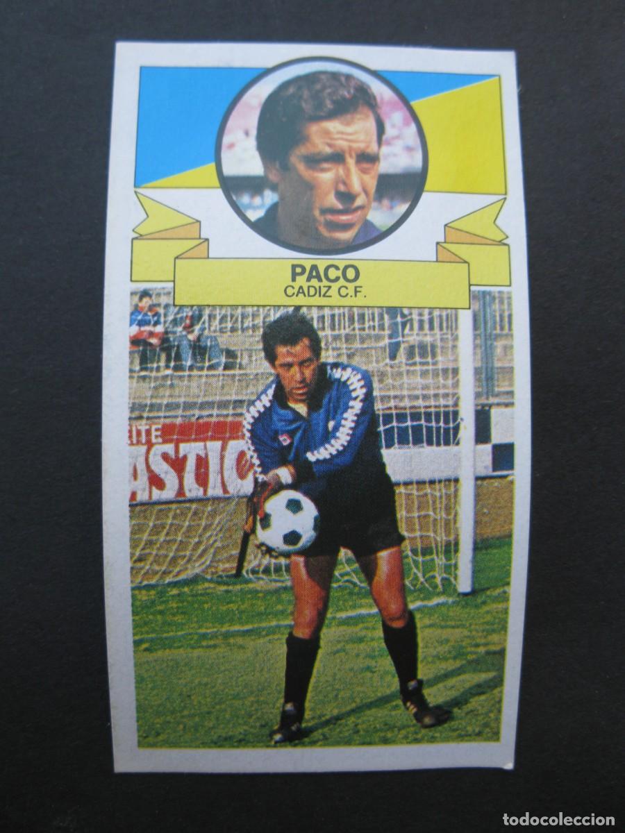 Figurine di Calcio: PACO (C&Aacute;DIZ C.F.) - CAMPEONATO DE LIGA 85/86 - EDICIONES ESTE.