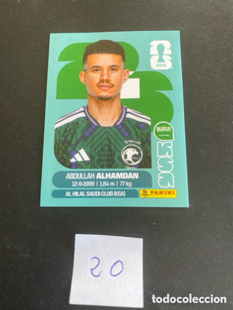 Cromos de F&uacute;tbol: Cromo Arabia Saud&iacute; Mundial 2026 N* 20 nuevo