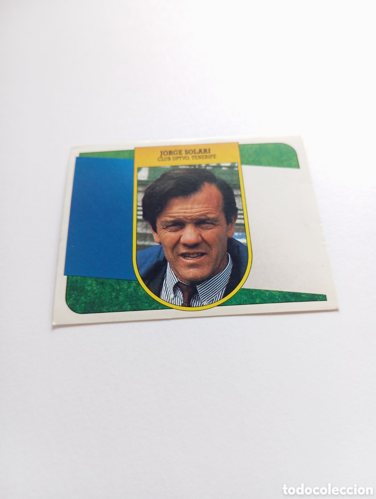 Cromos de F&uacute;tbol: ENTRENADOR JORGE SOLARI Tenerife Liga Este 1991 1992 ADHESIVO Panini 91 92 NUEVO SIN PEGAR
