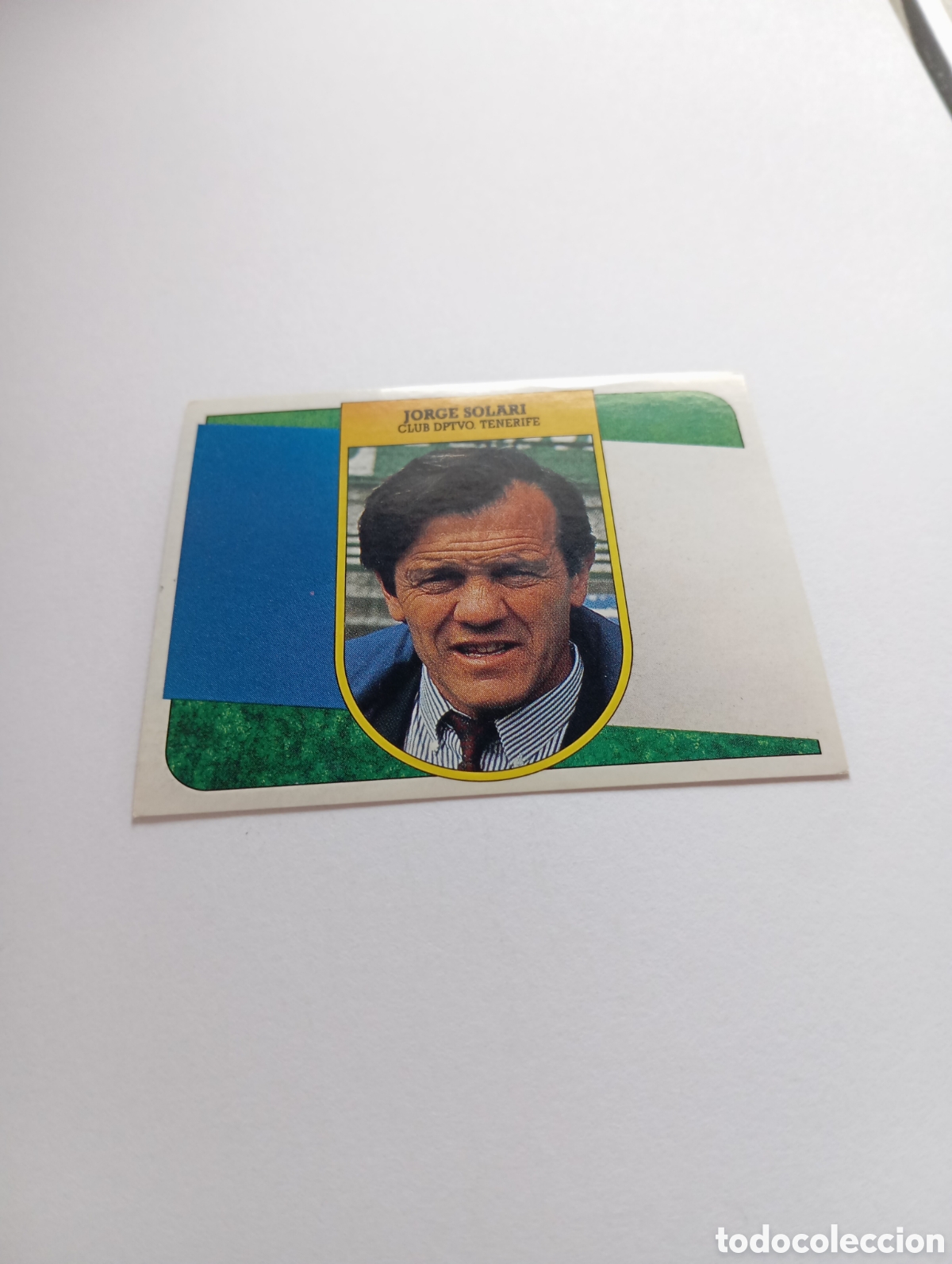 Cromos de F&uacute;tbol: ENTRENADOR JORGE SOLARI Tenerife Liga Este 1991 1992 ADHESIVO Panini 91 92 NUEVO SIN PEGAR