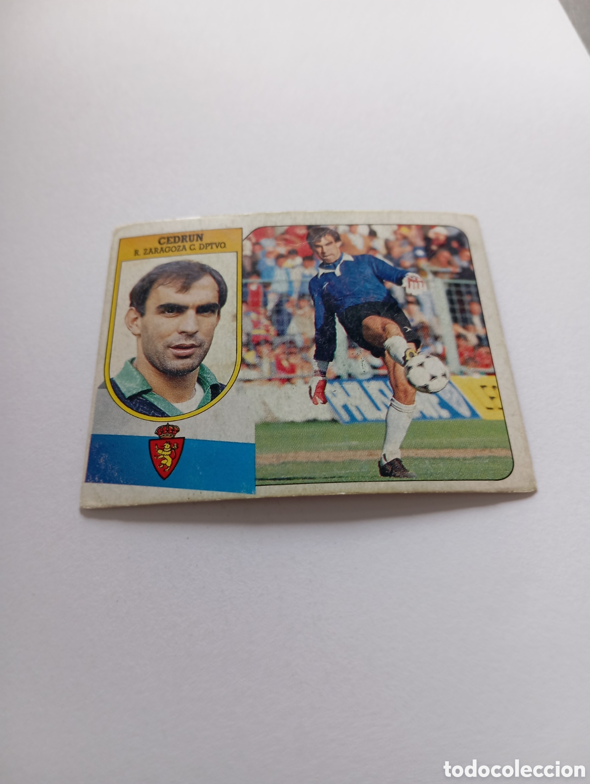 Cartes &agrave; collectionner de Football: CEDRUN Zaragoza Liga Este 1991 1992 CART&Oacute;N Panini 91 92 NUEVO SIN PEGAR
