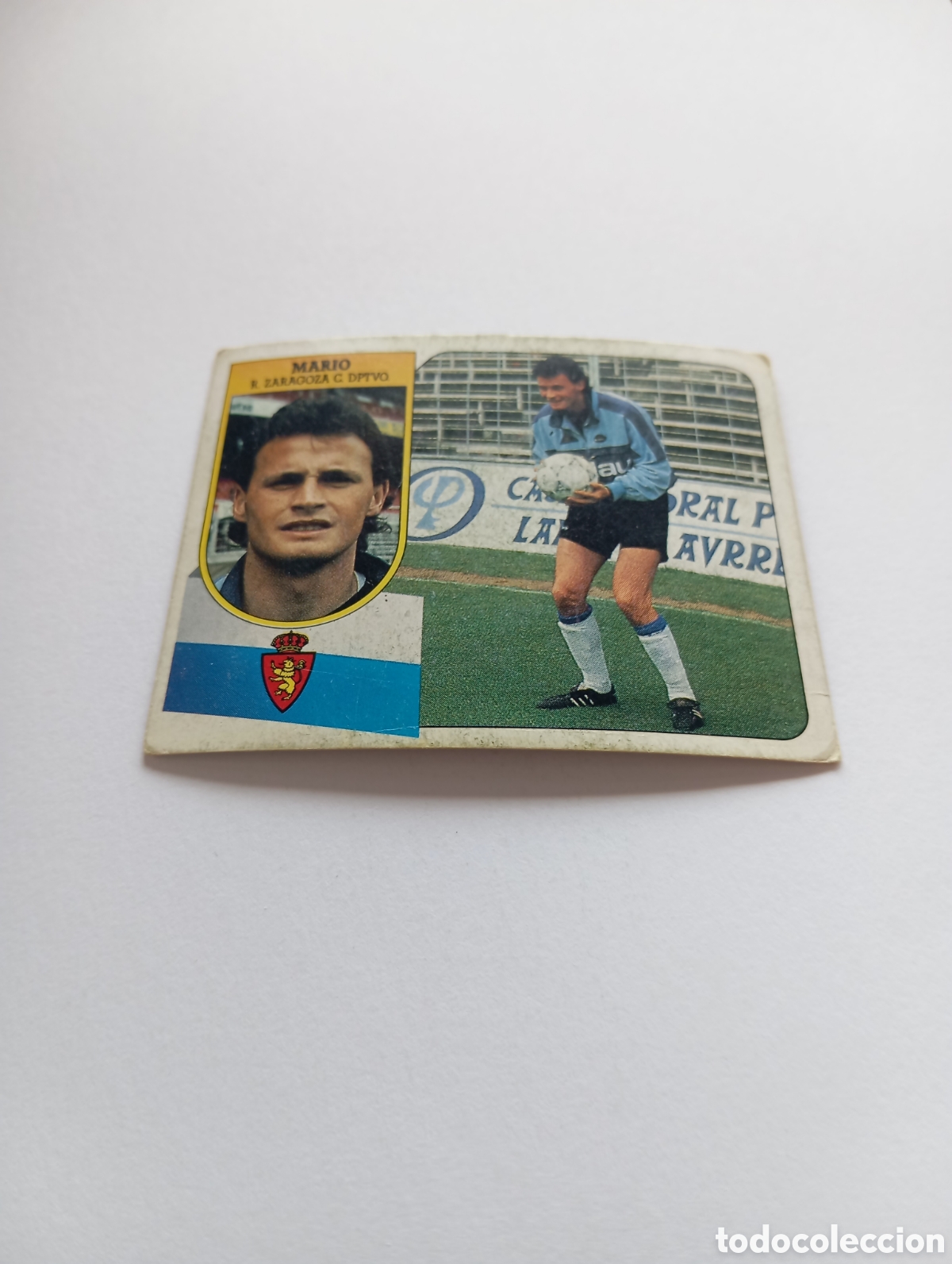 Cartes &agrave; collectionner de Football: MARIO Zaragoza Liga Este 1991 1992 CART&Oacute;N Panini 91 92 NUEVO SIN PEGAR