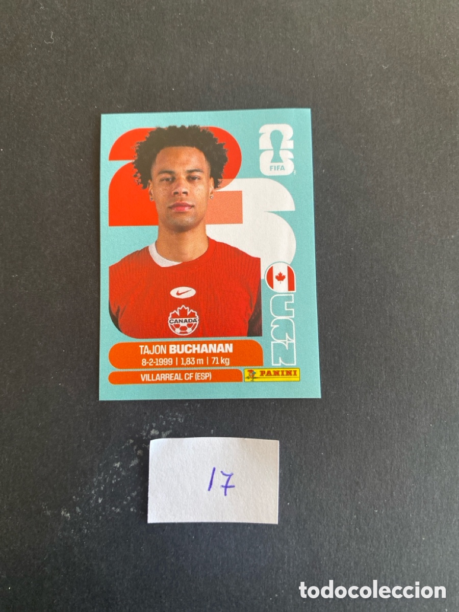 Cromos de F&uacute;tbol: Cromo Canada Mundial 26 N* 17 nuevo