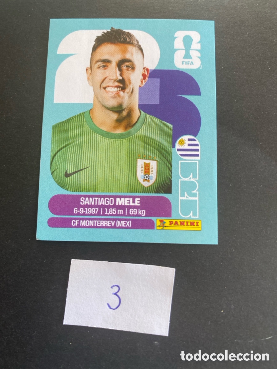 Cromos de F&uacute;tbol: Cromo Uruguay Mundial 2026 N* 3 nuevo