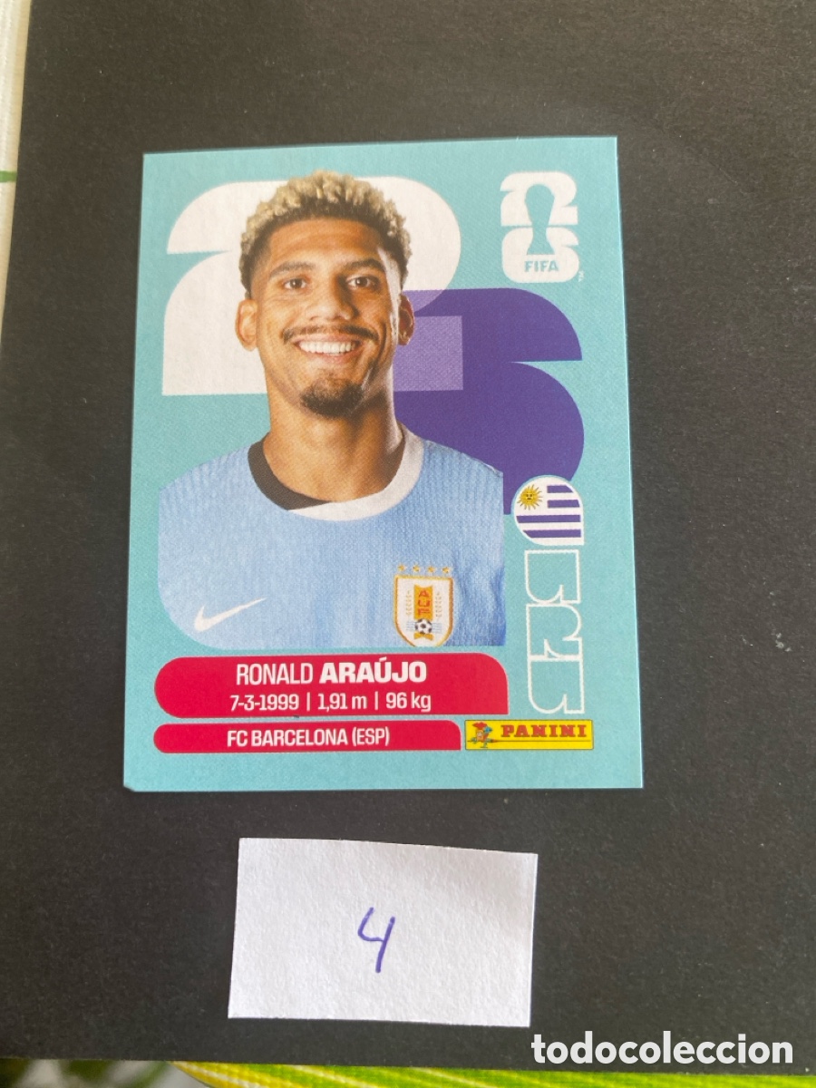 Cromos de F&uacute;tbol: Cromo Uruguay Mundial 2026 N* 4 nuevo