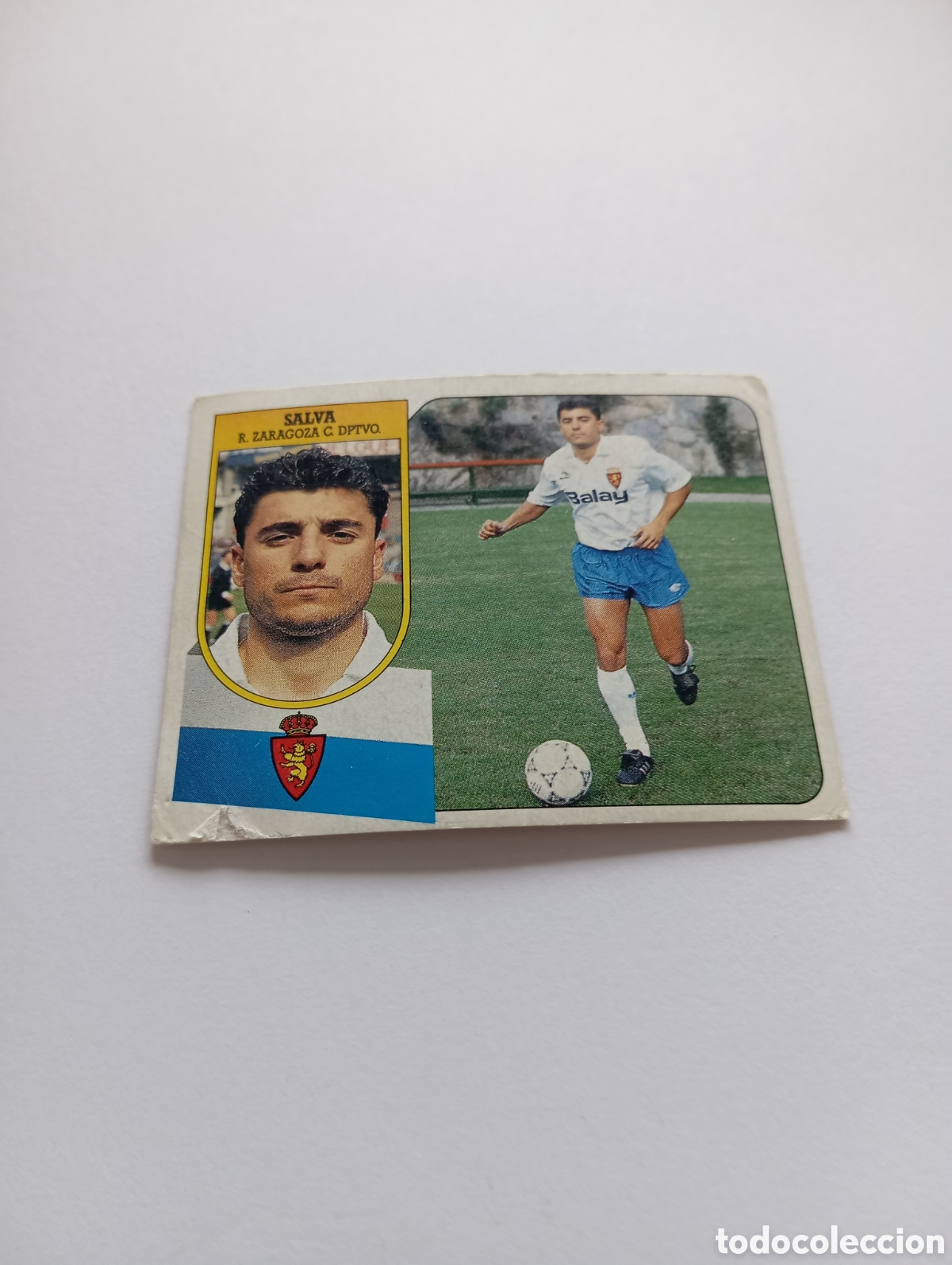 Cromos de F&uacute;tbol: SALVA Zaragoza Liga Este 1991 1992 CART&Oacute;N Panini 91 92 SIN PEGAR