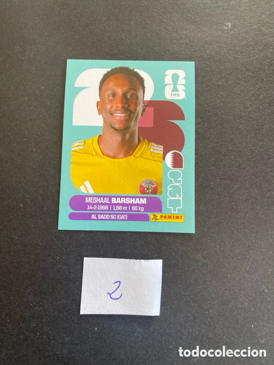 Cromos de F&uacute;tbol: Cromo Qatar Mundial 26 N* 2 nuevo