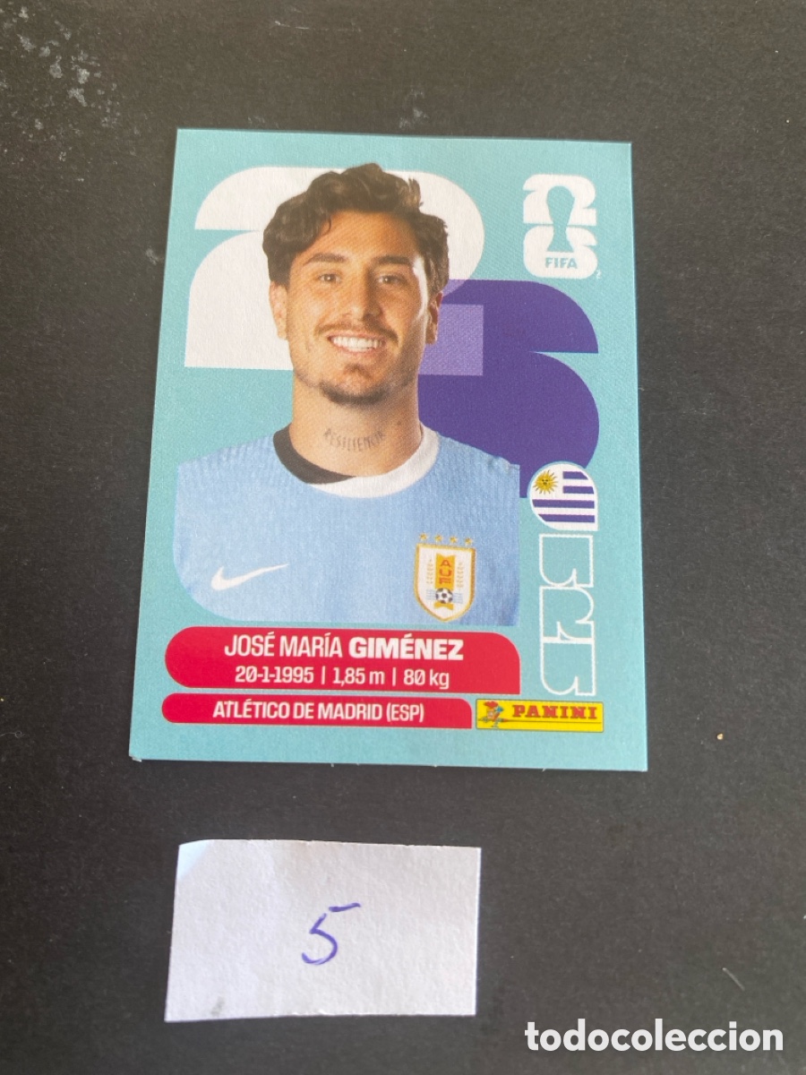 Cromos de F&uacute;tbol: Cromo Uruguay Mundial 2026 N* 5 nuevo