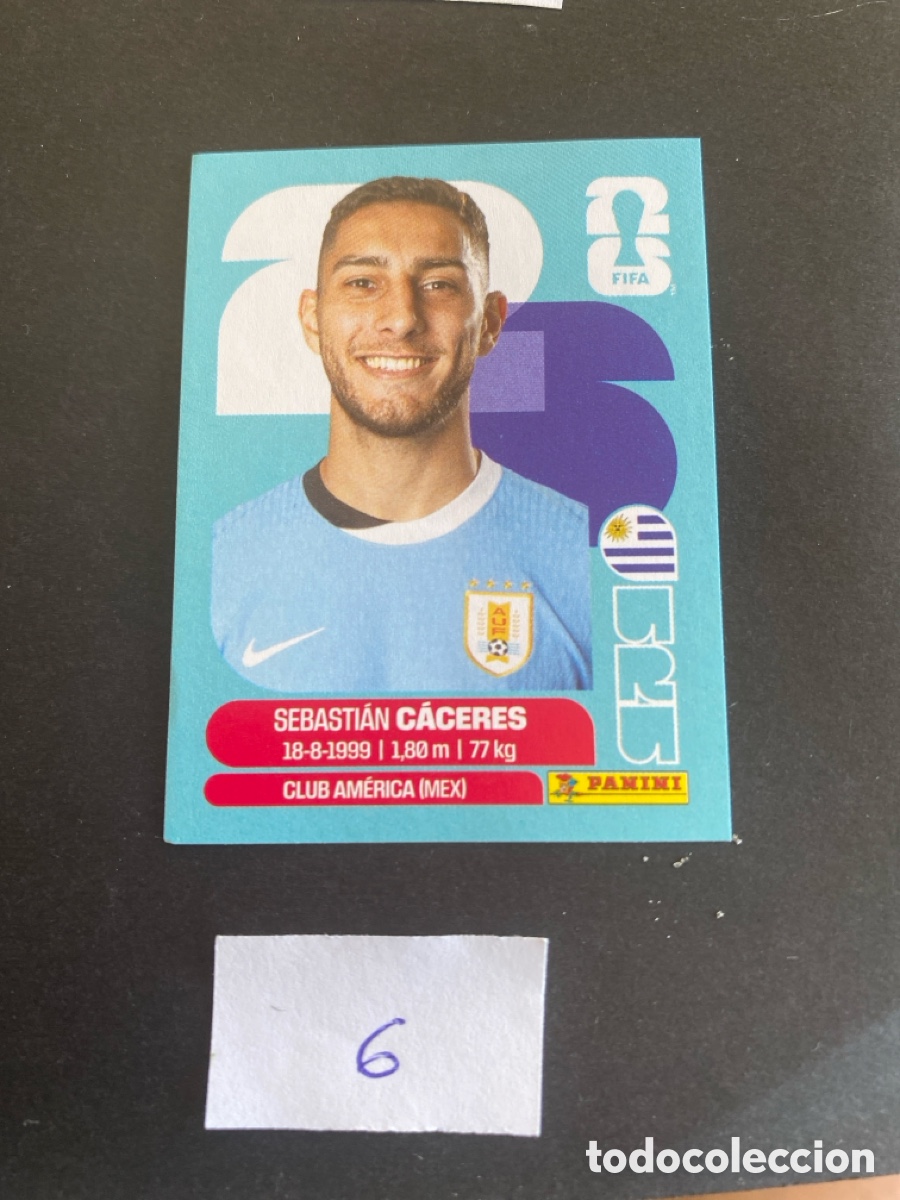 Cromos de F&uacute;tbol: Cromo Uruguay Mundial 2026 N* 6 nuevo