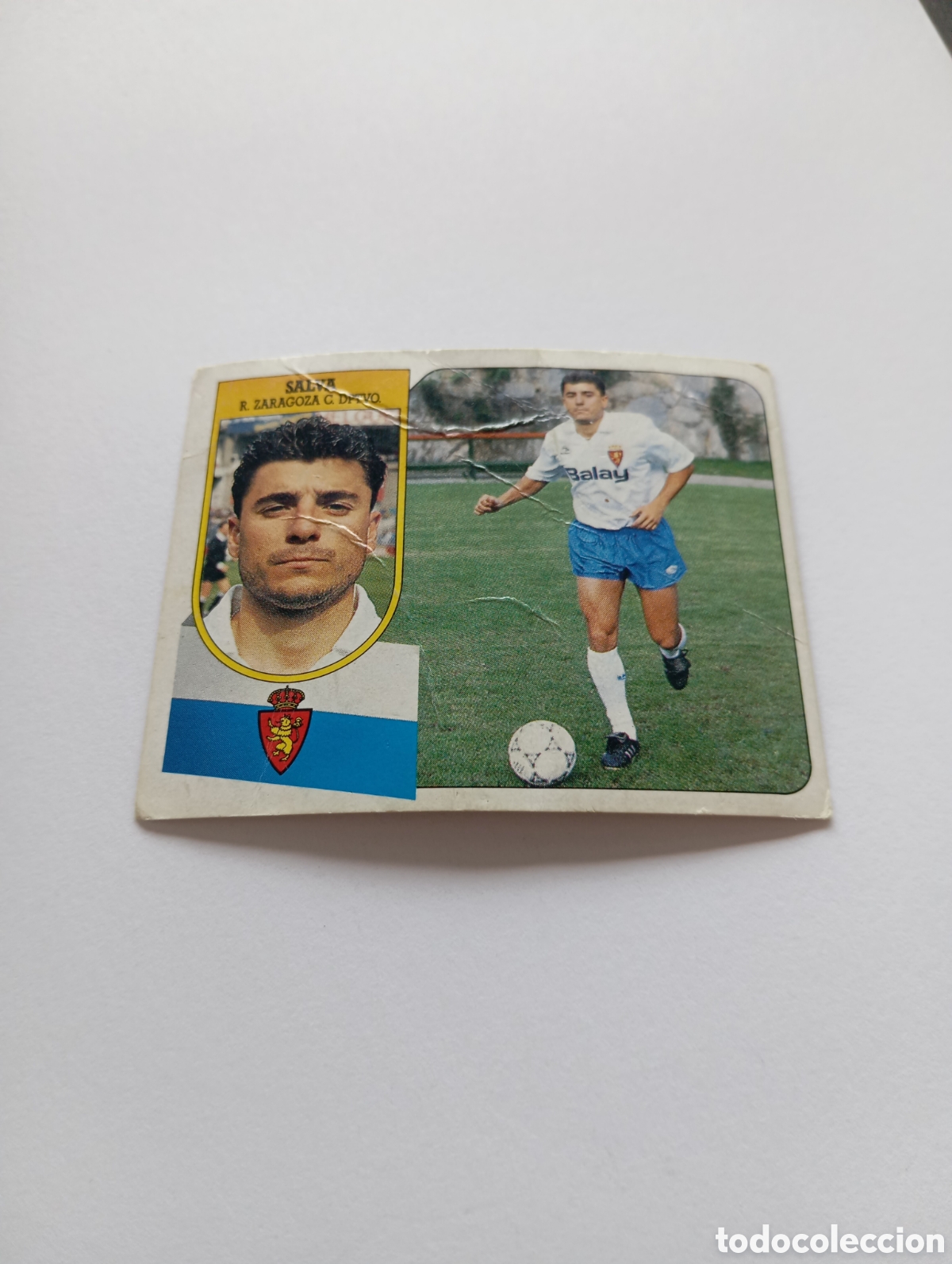 Cromos de F&uacute;tbol: SALVA Zaragoza Liga Este 1991 1992 CART&Oacute;N Panini 91 92 SIN PEGAR