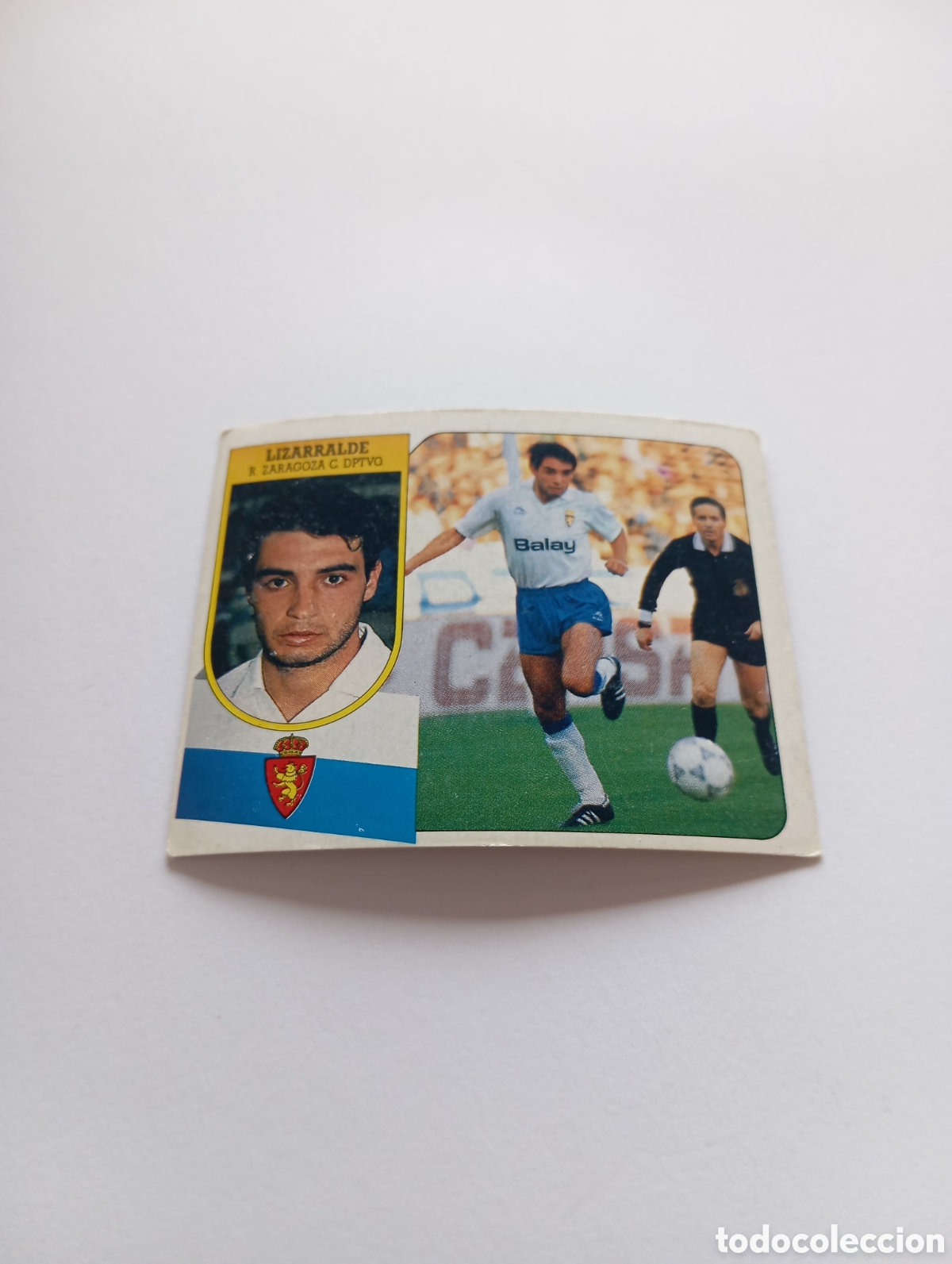 Cromos de F&uacute;tbol: LIZARRALDE Zaragoza Liga Este 1991 1992 CART&Oacute;N Panini 91 92 SIN PEGAR