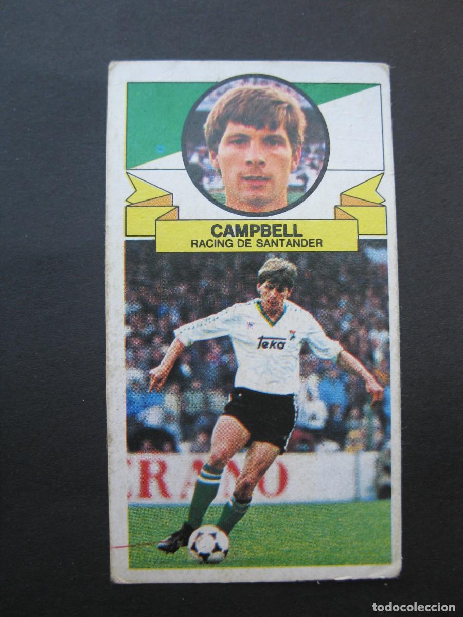 Cartes &agrave; collectionner de Football: CAMPBELL (RACING DE SANTANDER) - CAMPEONATO DE LIGA 85/86 - EDICIONES ESTE.