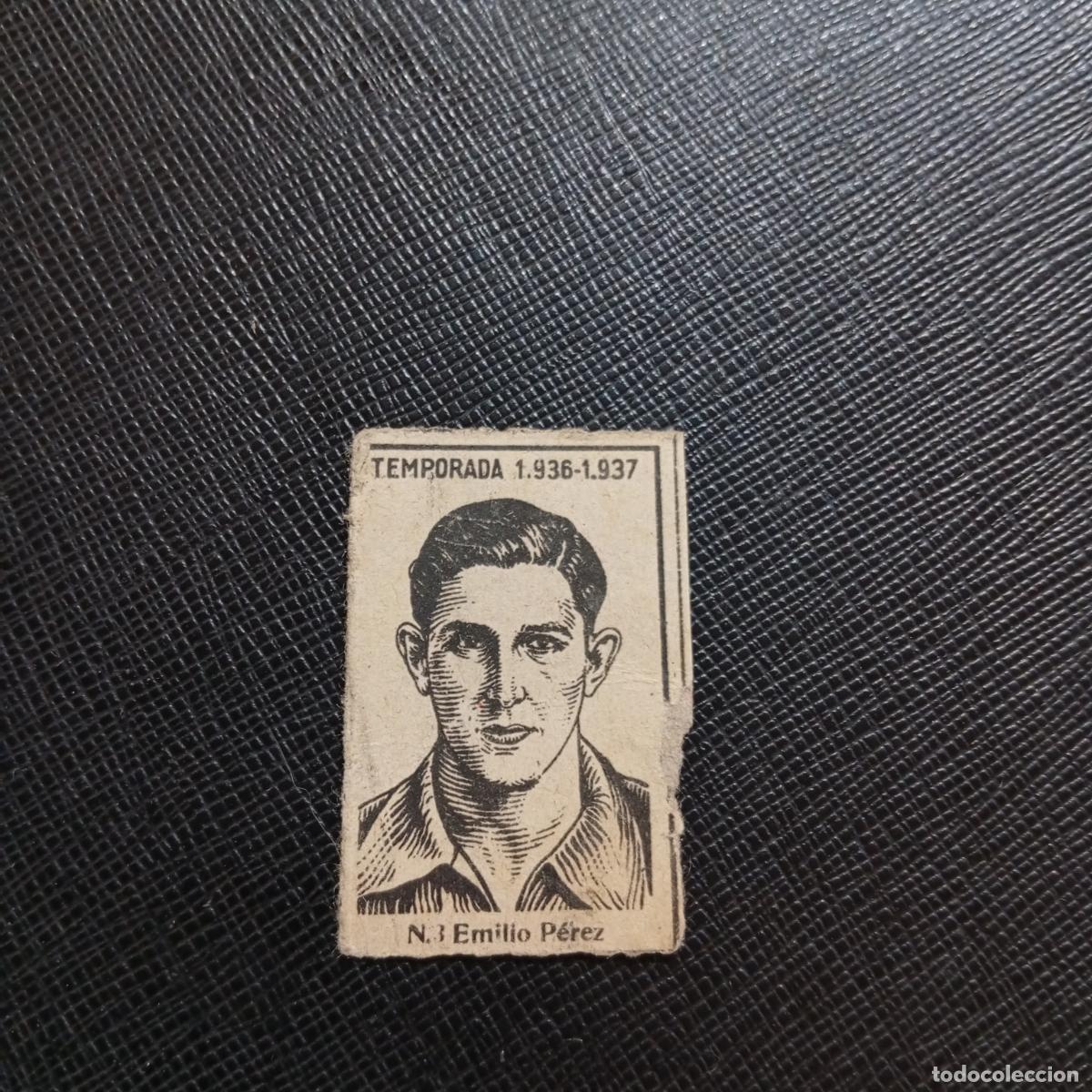 Cartes &agrave; collectionner de Football: EMILIO PEREZ ARENA DE GETXO CERILLAS Y FOSFOROS 1936 1937 FUTBOL LIGA 36 37 - A184 PG2