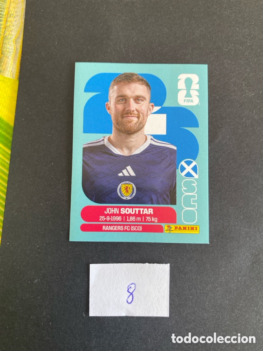 Cromos de F&uacute;tbol: Cromo Escocia Mundial 26 N* 8 nuevo