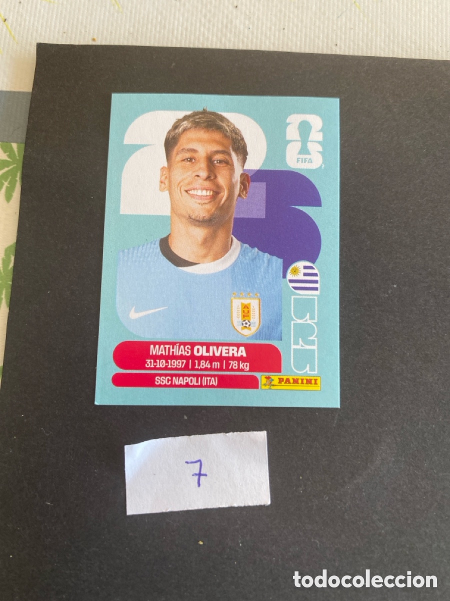 Cromos de F&uacute;tbol: Cromo Uruguay Mundial 2026 N* 7 nuevo