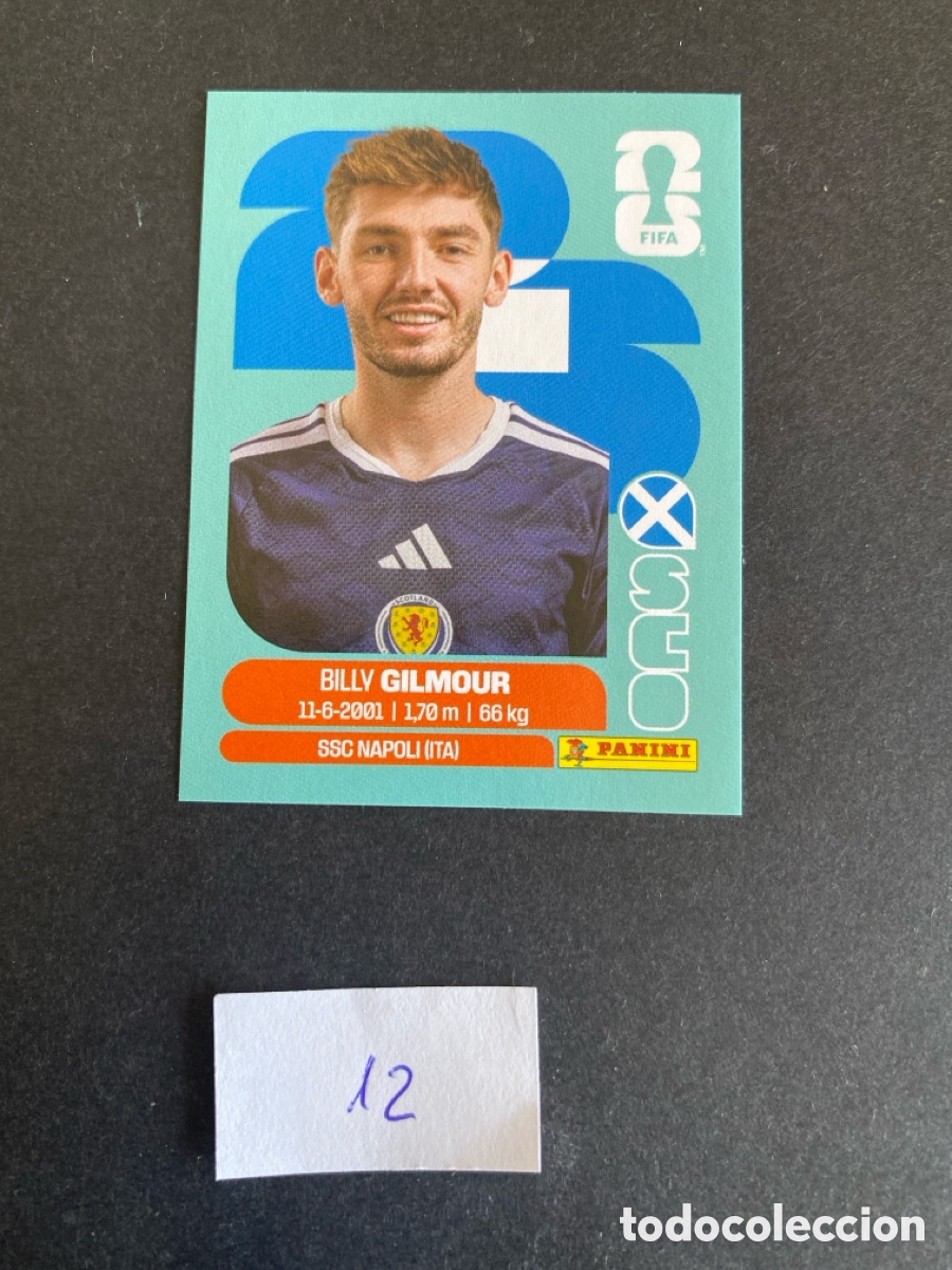 Cromos de F&uacute;tbol: Cromo Escocia Mundial 26 N* 12 nuevo