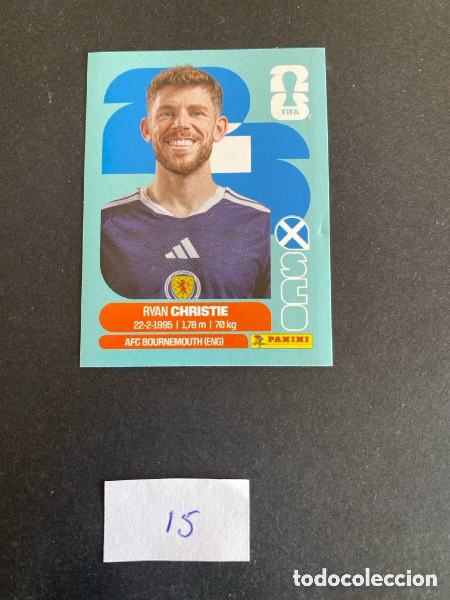 Cromos de F&uacute;tbol: Cromo Escocia Mundial 26 N* 15 nuevo