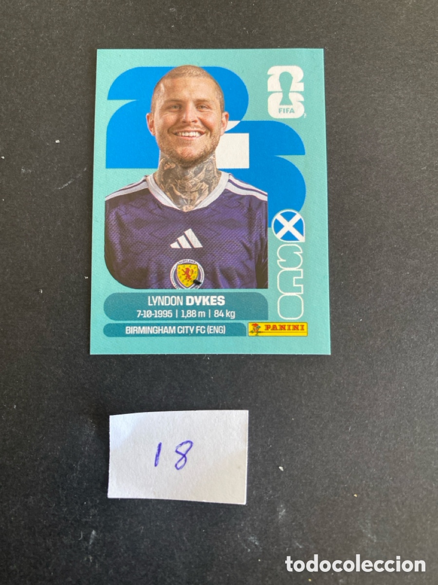 Cromos de F&uacute;tbol: Cromo Escocia Mundial 26 N* 18 nuevo