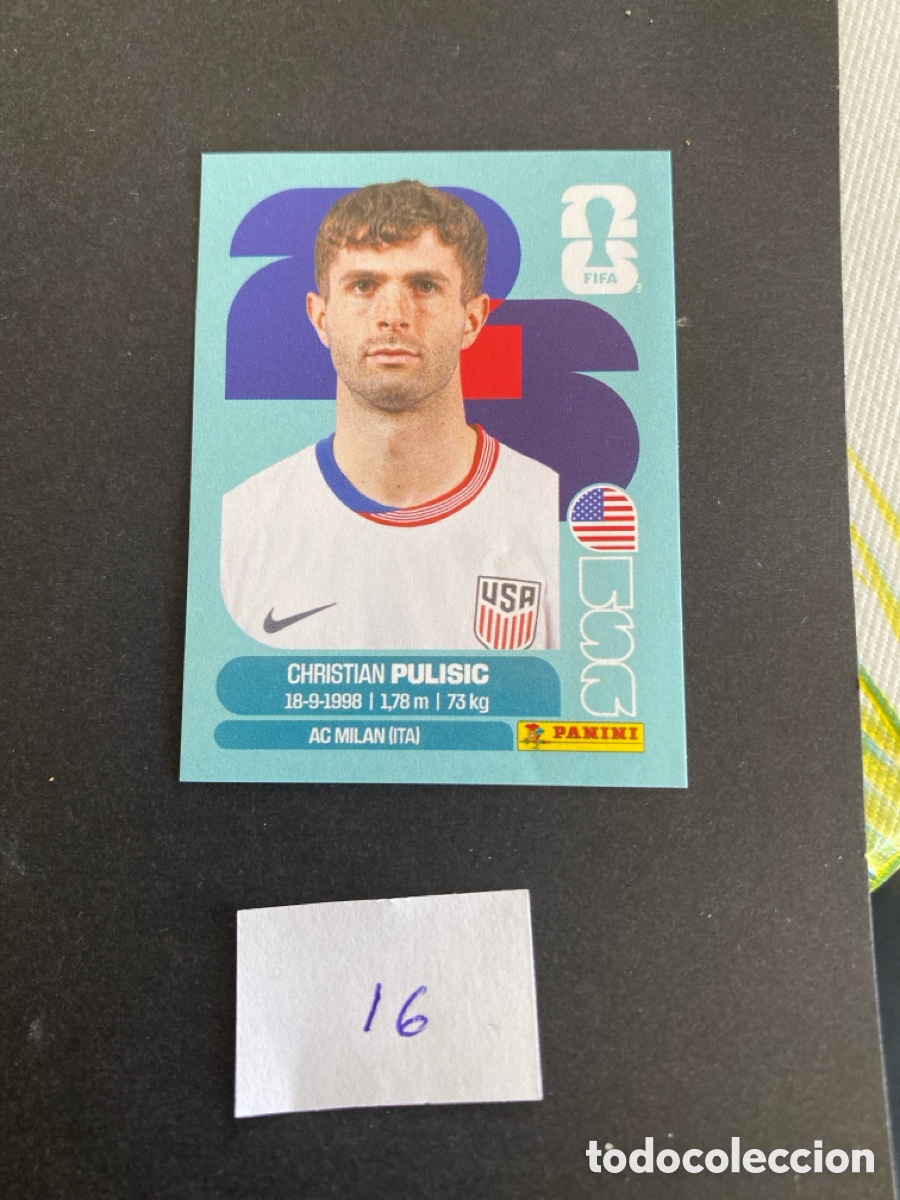 Cromos de F&uacute;tbol: Cromo USA Mundial 26 N*16 nuevo