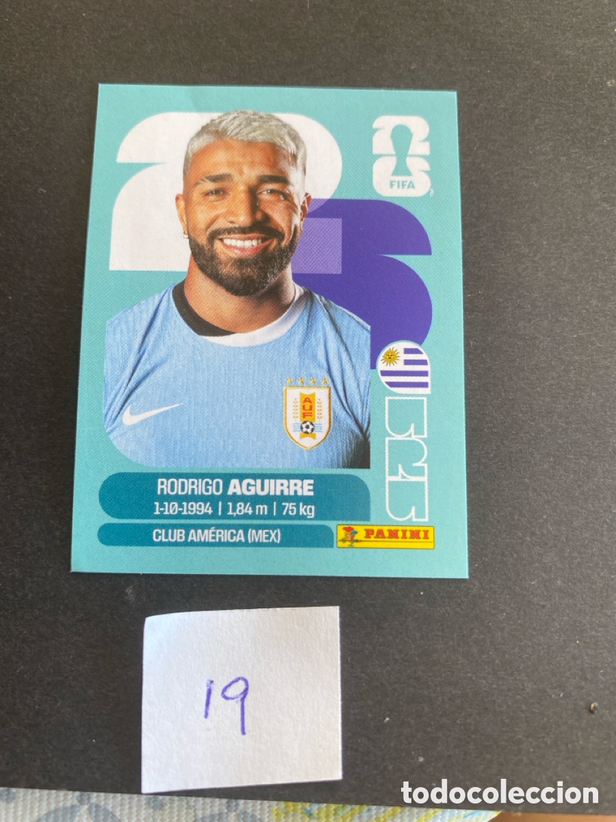 Cromos de F&uacute;tbol: Cromo Uruguay Mundial 2026 N* 19 nuevo