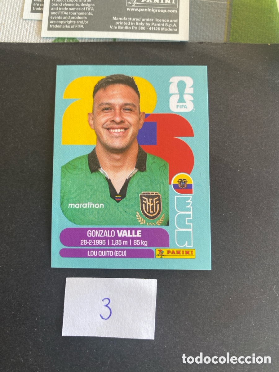 Cromos de F&uacute;tbol: Cromo Ecuador Mundial 2026 N* 3 nuevo