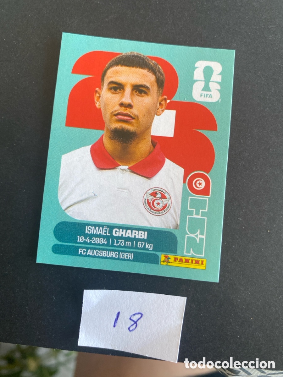 Cromos de F&uacute;tbol: Cromo Tunez Mundial 2026 N* 18 nuevo