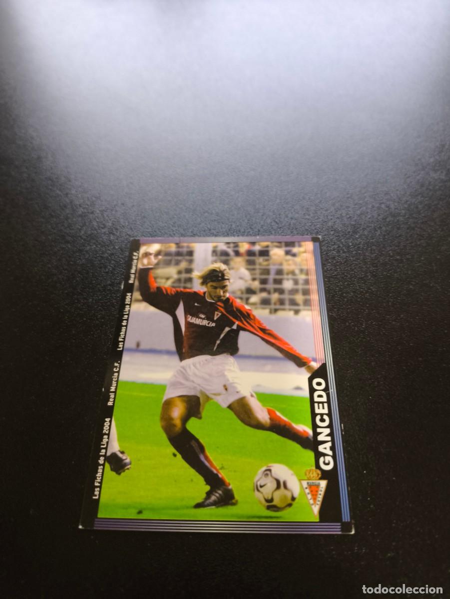 Cromos de F&uacute;tbol: 762 Gancedo MURCIA ULTIMA HORA IV MUNDICROMO LIGA 2003 2004 03 04 NO PANINI ESTE